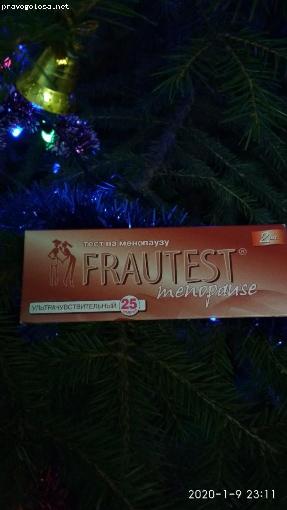 Отзыв на Тест для определения менопаузы Frautest menopause