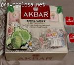 Чай Akbar Earl Grey черный байховый мелкий с ароматом бергамота (Серия медаль) отзывы
