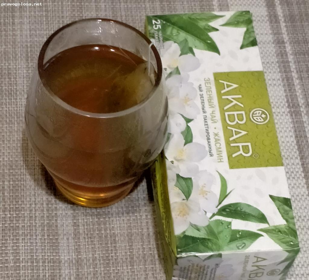 Отзыв на Чай Akbar Зелёный Китайский с жасмином 25 пак