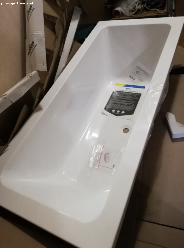 Отзыв на Акриловая ванна 170x75 Lavinia Boho Pure 37100075