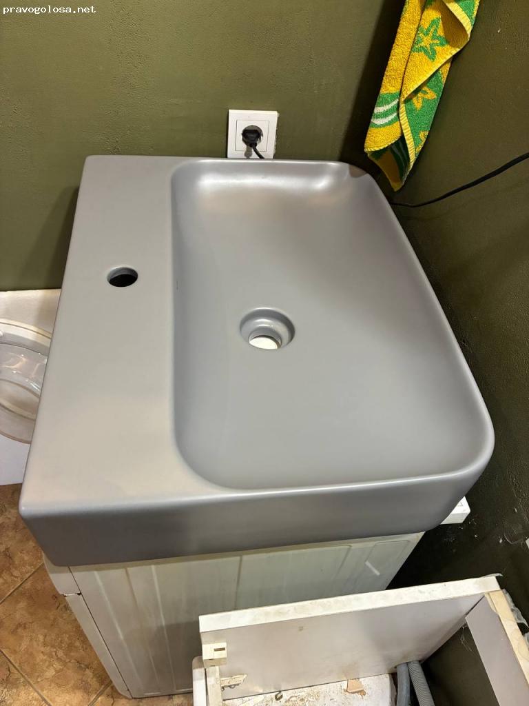 Отзыв на Wellsee Раковина 2 в 1 серая матовая Clermont 302611000