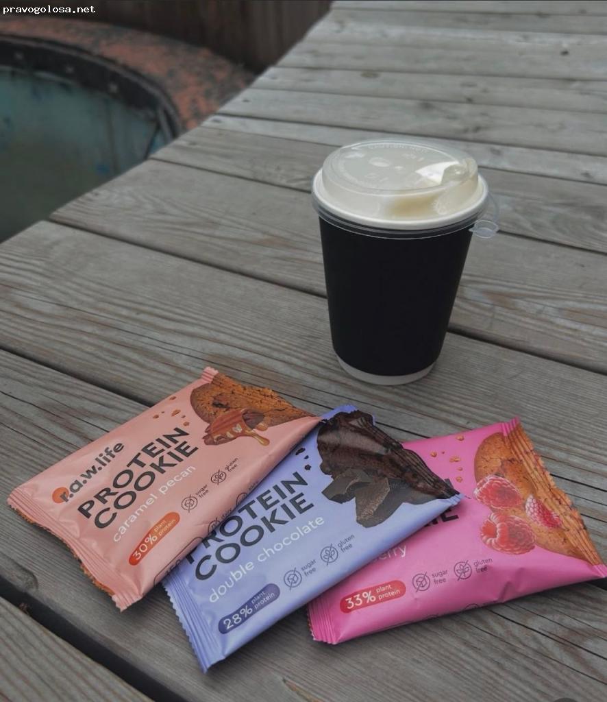 Отзыв на R.A.W. LIFE Протеиновое печенье Малина