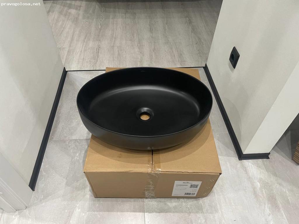 Отзыв на Wellsee Черная накладная раковина для ванной 55 см Belle Spa 3.0 335906000
