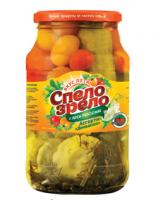 Овощное ассорти Домашнее Спело-Зрело (патиссоны, огурцы, томаты черри) Овощное ассорти Домашнее Спело-Зрело (патиссоны, огурцы, томаты черри)