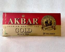 Чай Akbar Gold (красно-золотой)черный в пакетиках