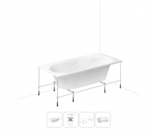Акриловая ванна Wellsee 180х90 см Dream For More в наборе 4 в 1 20216810R Акриловая ванна Wellsee 180х90 см Dream For More в наборе 4 в 1 20216810R