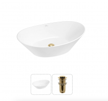 Накладная раковина для ванной комнаты Wellsee Dulcet Tones 20212235R в наборе 2 в 1 Накладная раковина для ванной комнаты Wellsee Dulcet Tones 20212235R в наборе 2 в 1